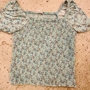 Ten-Sixty Sherman Girls Med- Mint ruffle sleeve
